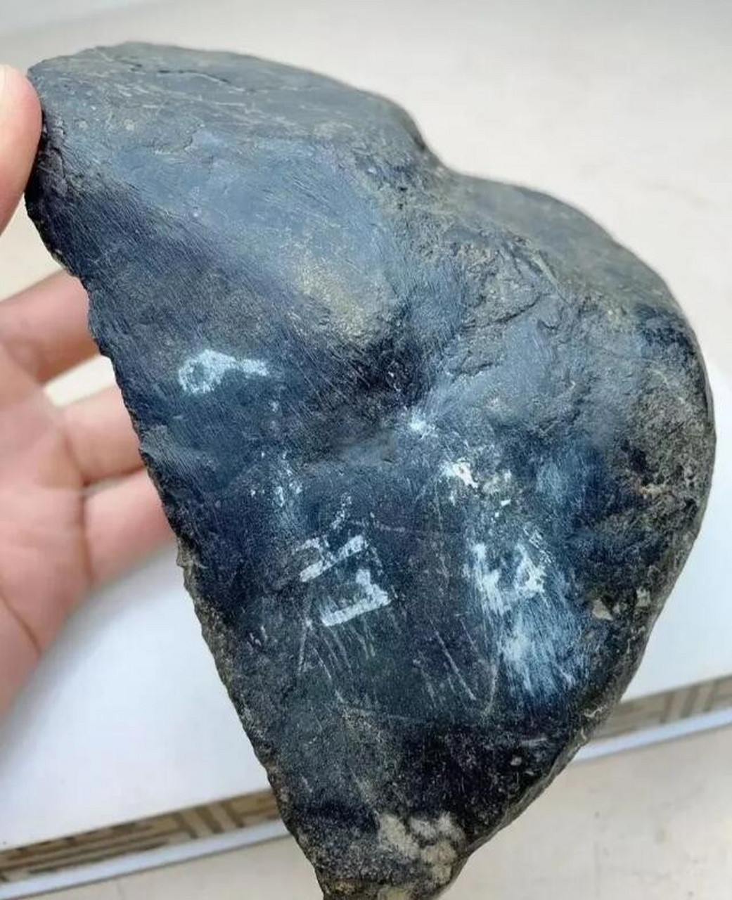 3公斤缅甸老坑黑乌沙牌子料  块形规整 皮壳老辣 重量压手 压灯爆得起