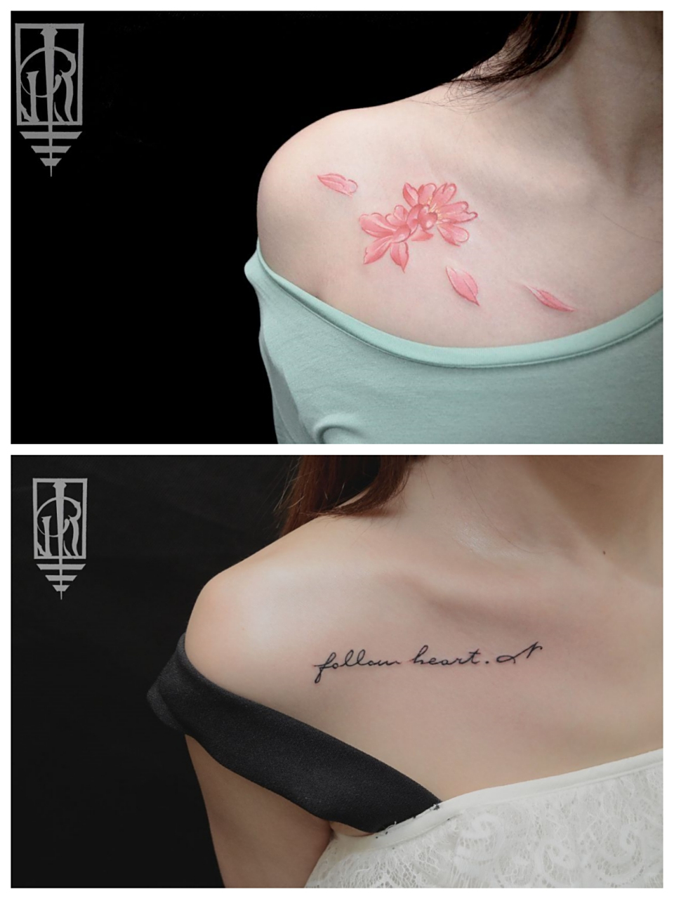 女生一定会喜欢的小清新锁骨纹身 有没有女孩子喜欢锁骨纹身啊,真的好