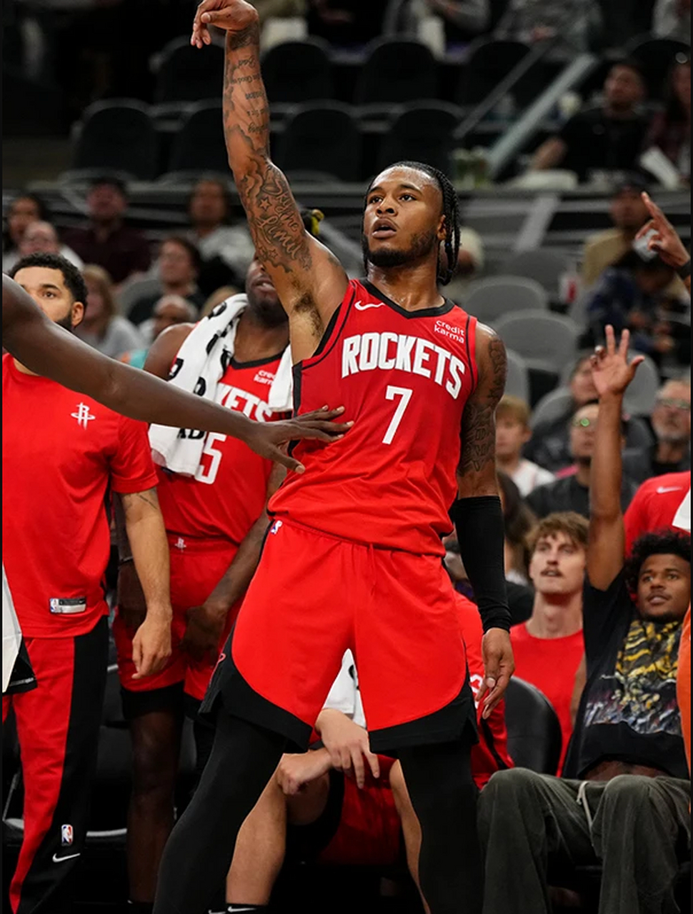 nba季前赛-惠特莫尔&汤普森15分,科林斯18 8 5,火箭逆转拔刺  #nba