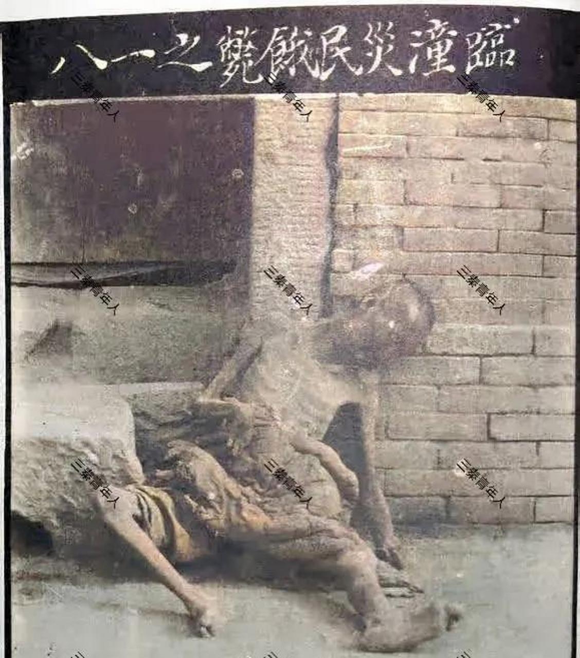 在1929年,关中大饥荒期间,一张照片震惊了世人.