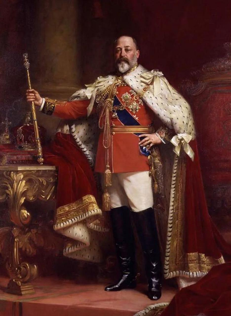 英王爱德华七世,也就是乔治五世的生父,目测身高1.