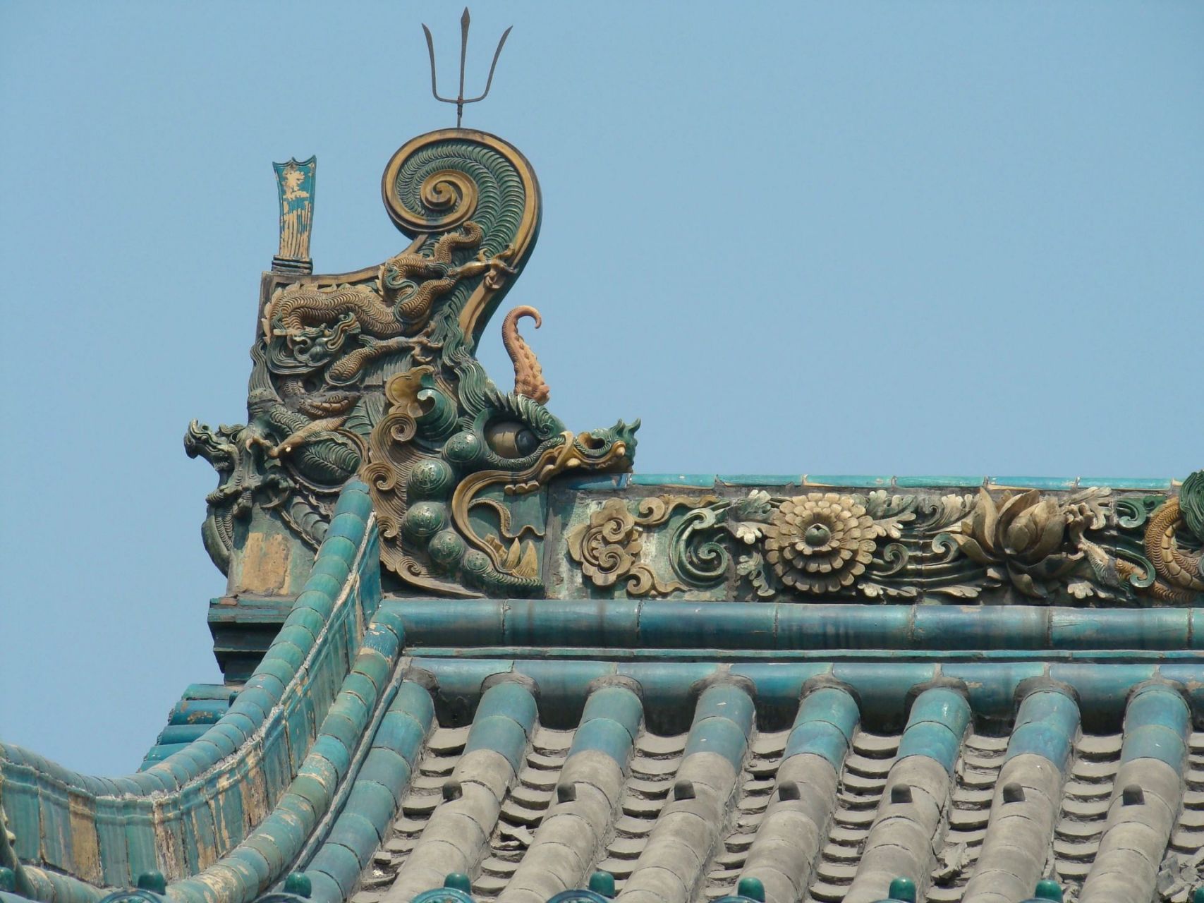 漫步在历史中|探访山西晋祠圣母殿 1,螭吻,中国古代神兽,中国神话传说