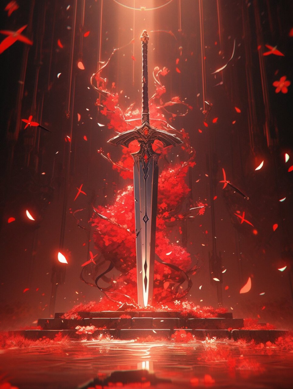 传奇宝剑赤焰罗刹剑  赤焰罗刹剑的剑身由一种未知的暗黑金属锻造而成