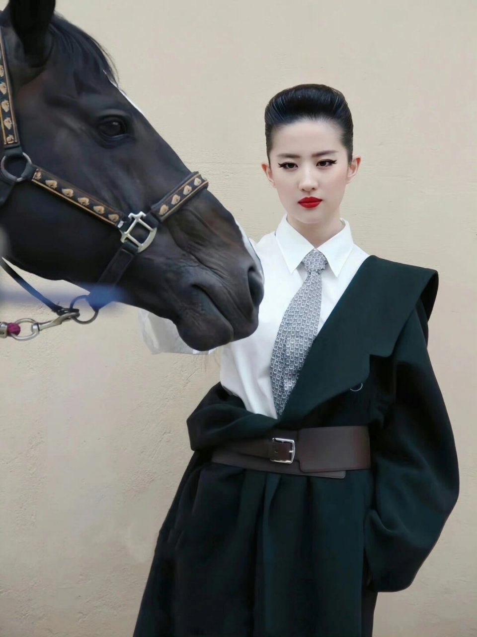 2012《时装》刘亦菲爱马仕  刘亦菲是一位备受关注的女演员,她的时尚