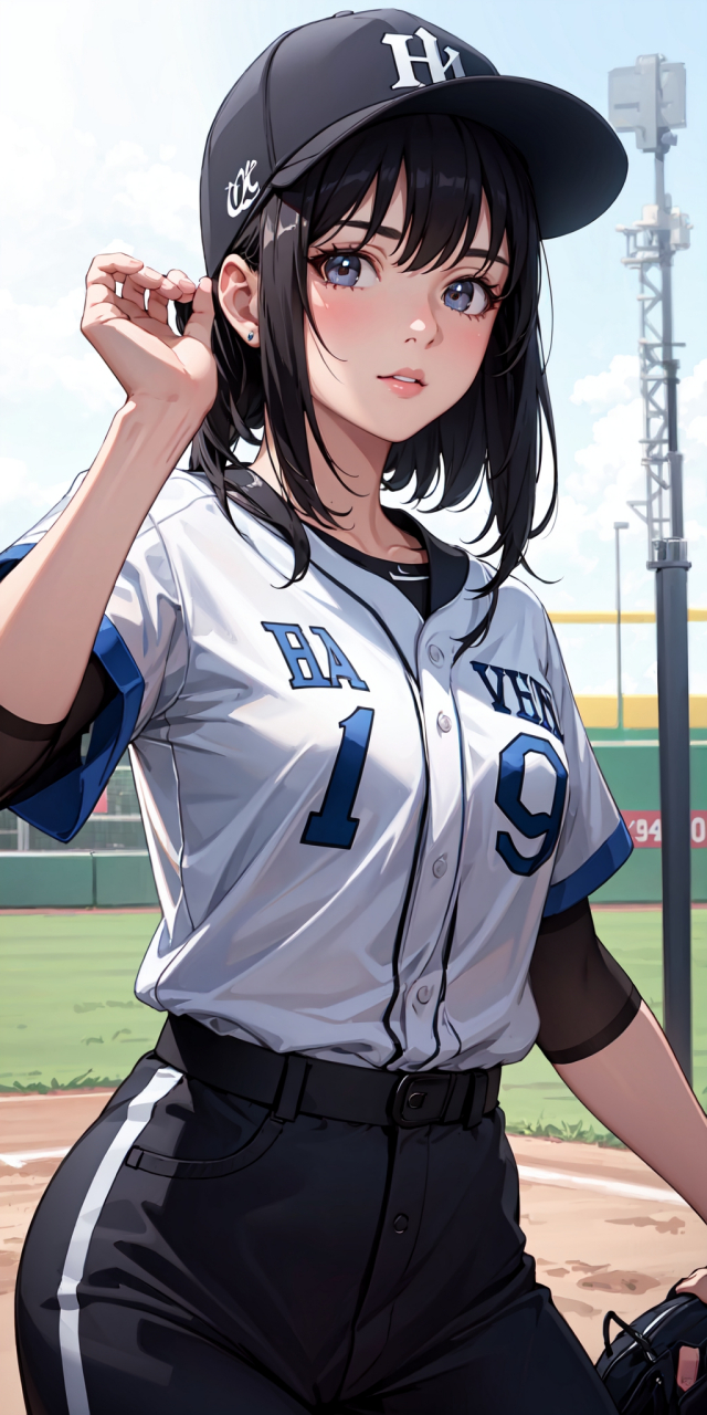 ai绘画,棒球少女,高清壁纸