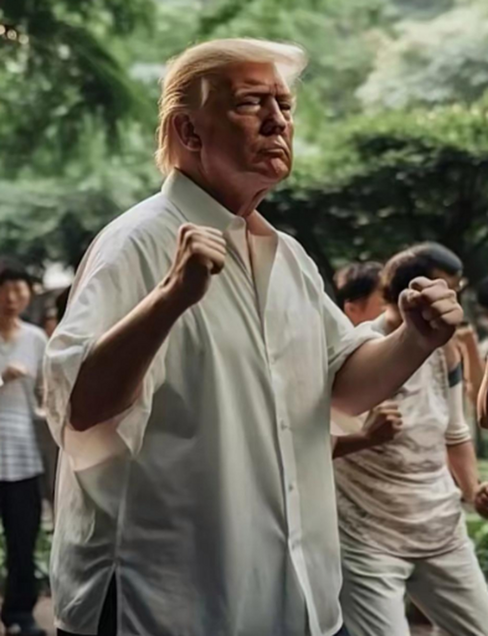 川普的退休生活,没想到还挺接地气的!#趣图搞笑# #脑洞