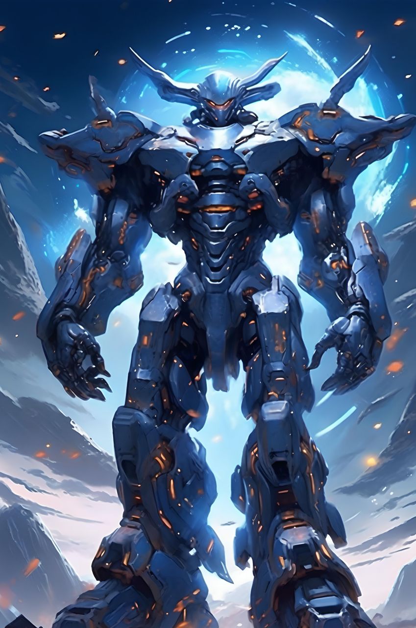 机甲与龙#热血机甲动漫#铠甲##二次元##动漫##卡通图片##分享图片