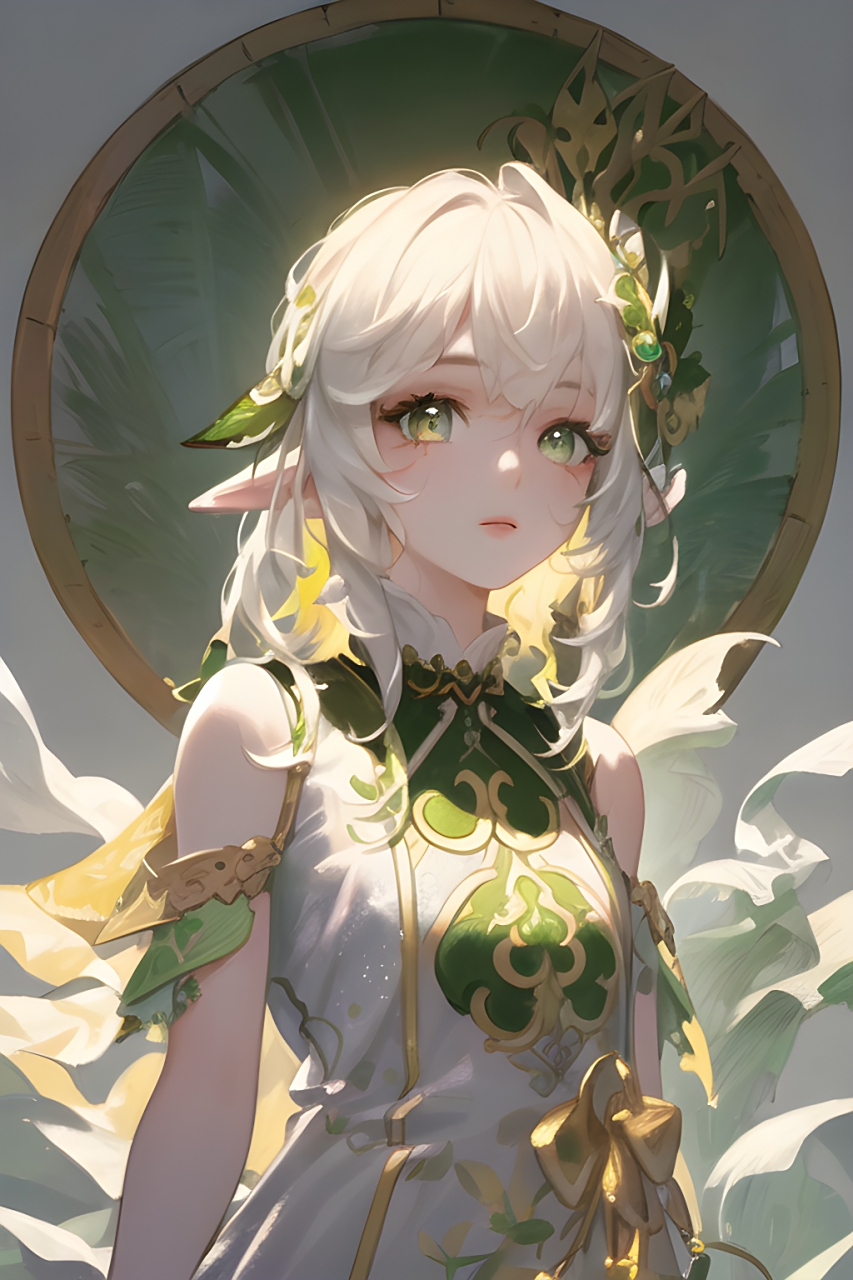 ai绘画,精灵族女精灵动漫图片分享,符合你心中的精灵嘛.