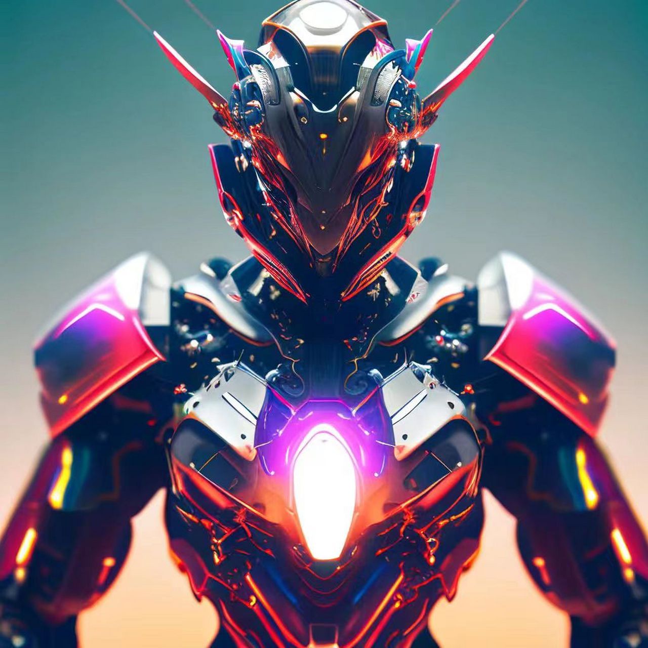 超级炫酷的未来机甲战士,你绝对没有见过,喜欢拿走!