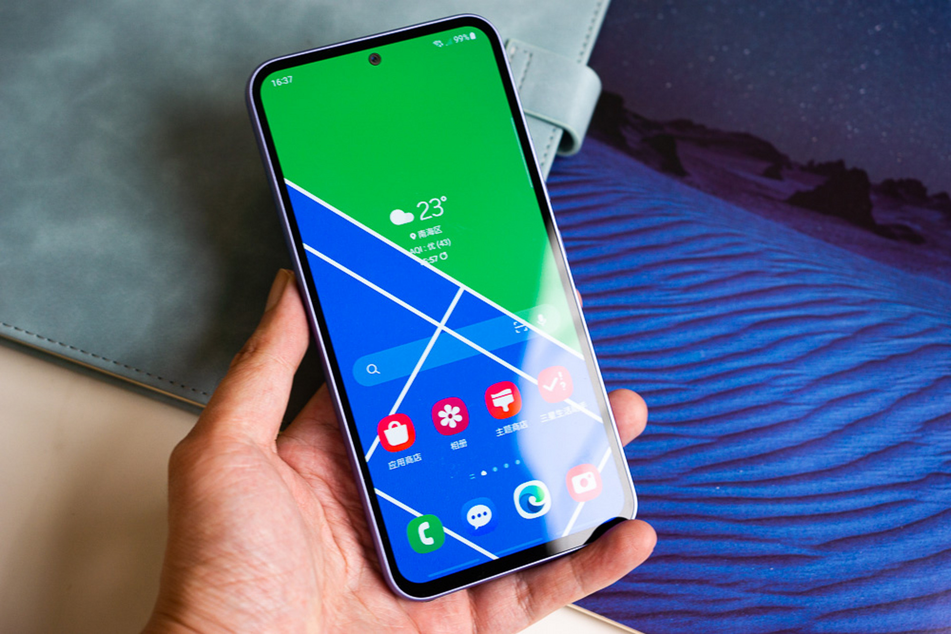 【夏日倾情,三星galaxy a54图赏】  最近收到三星galaxy a54,可以说