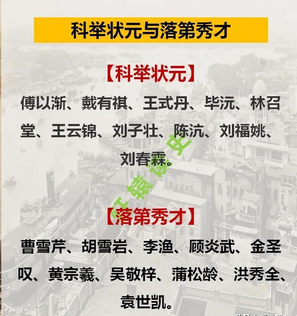 百家号星火计划# 清朝的科举状元与落第秀才 科举状元大多默默无闻