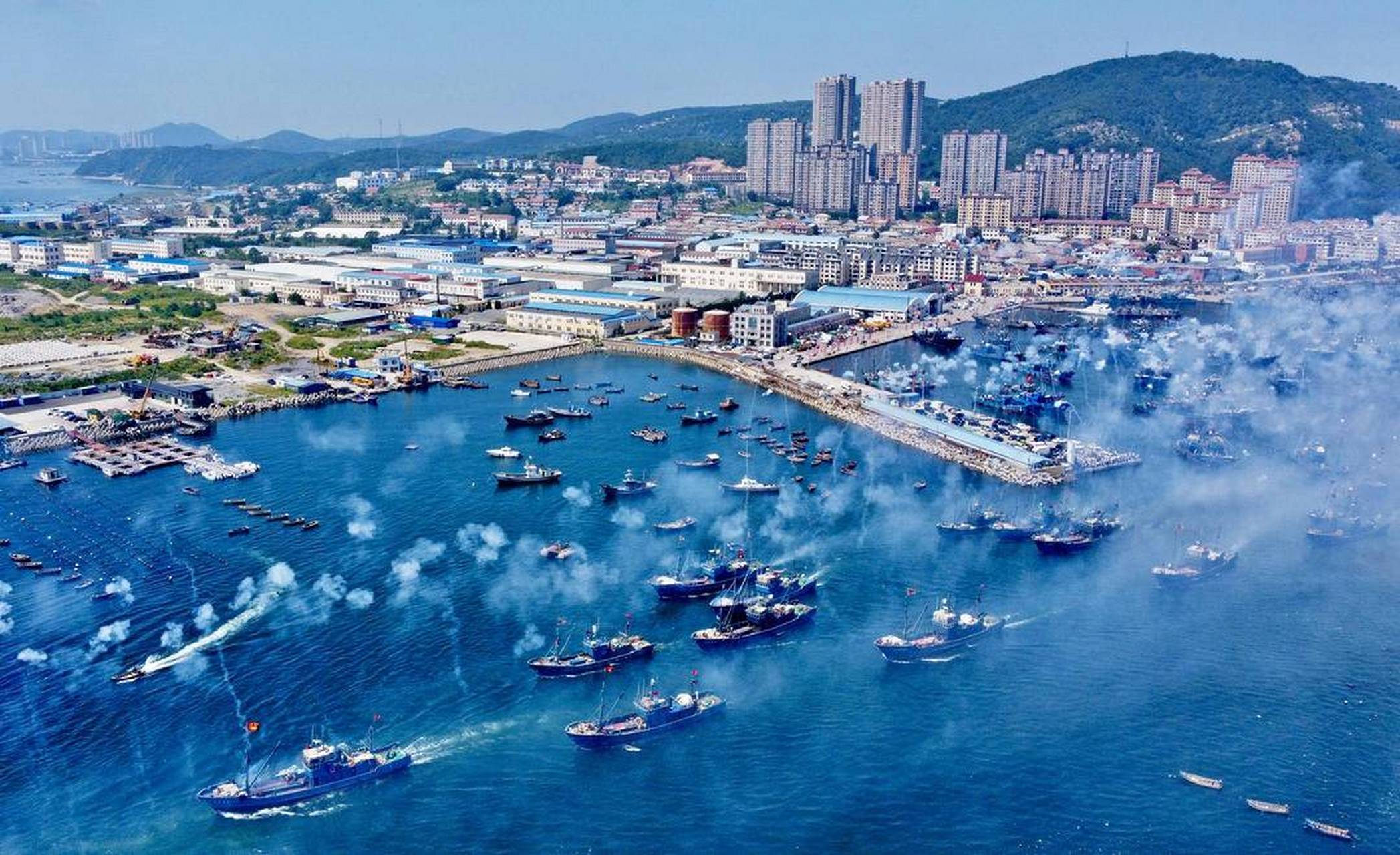 龙王塘渔港图片