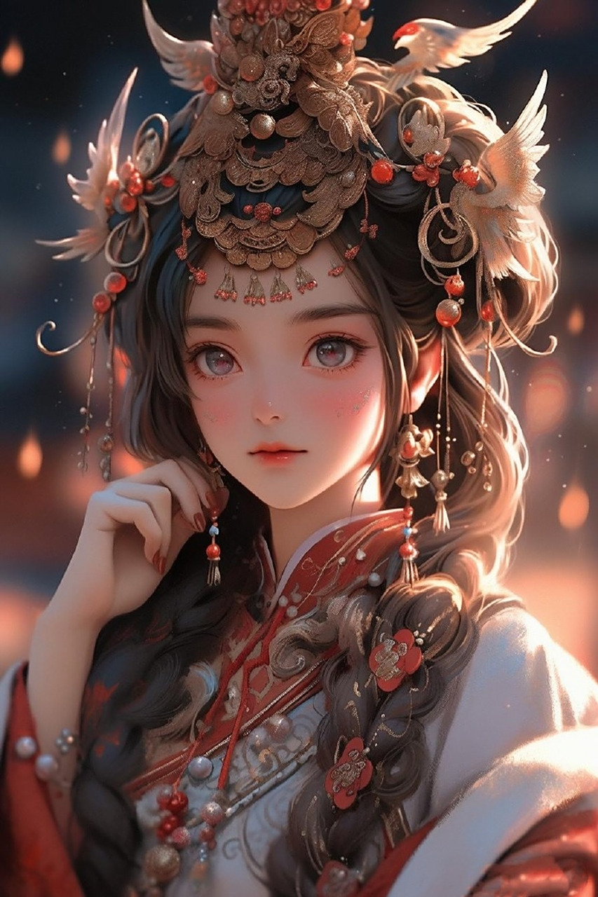 国风传统民族风女生头像 676767