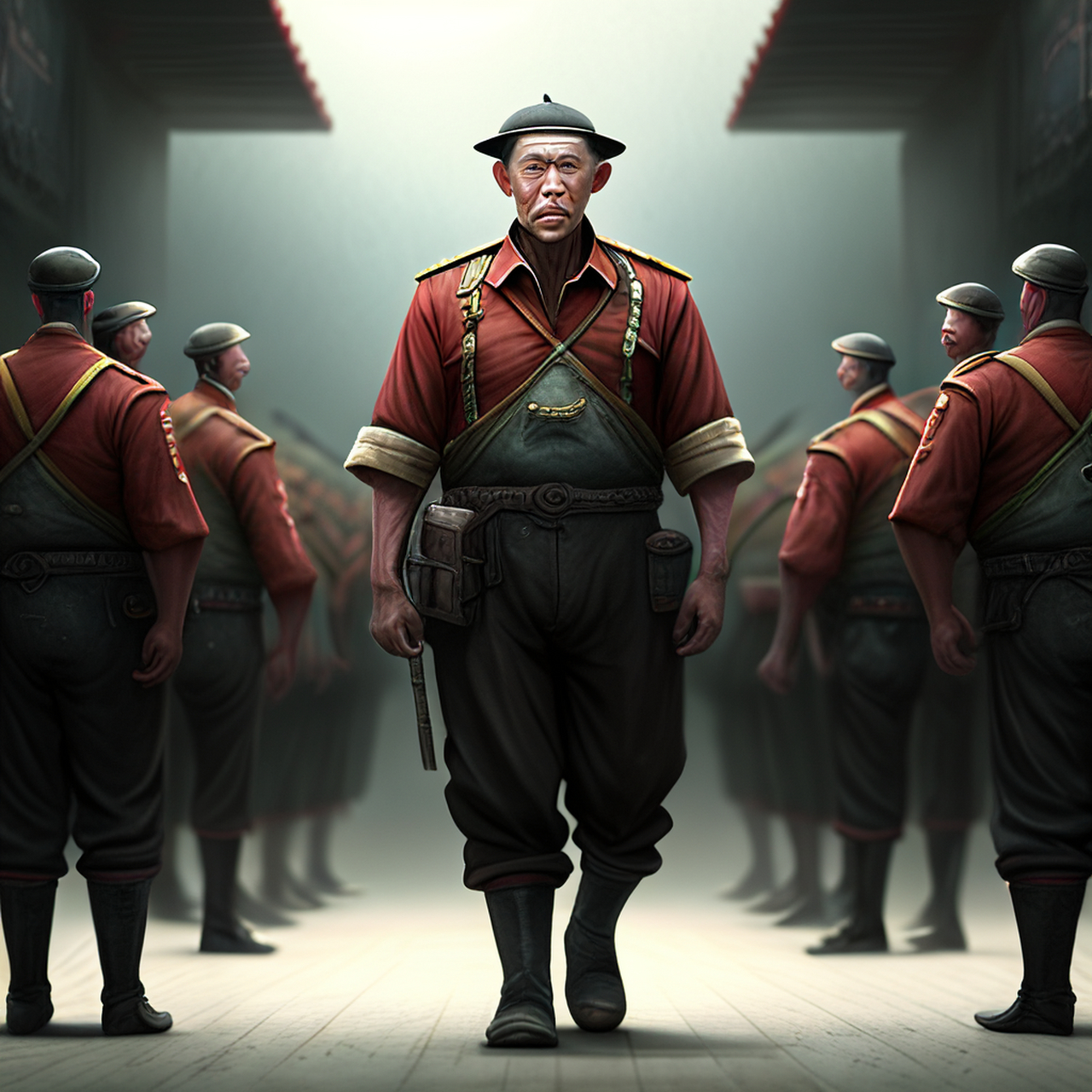 屹立视侪辈,未脱同队鱼.生机,明丽,写实#百度文心一言来了