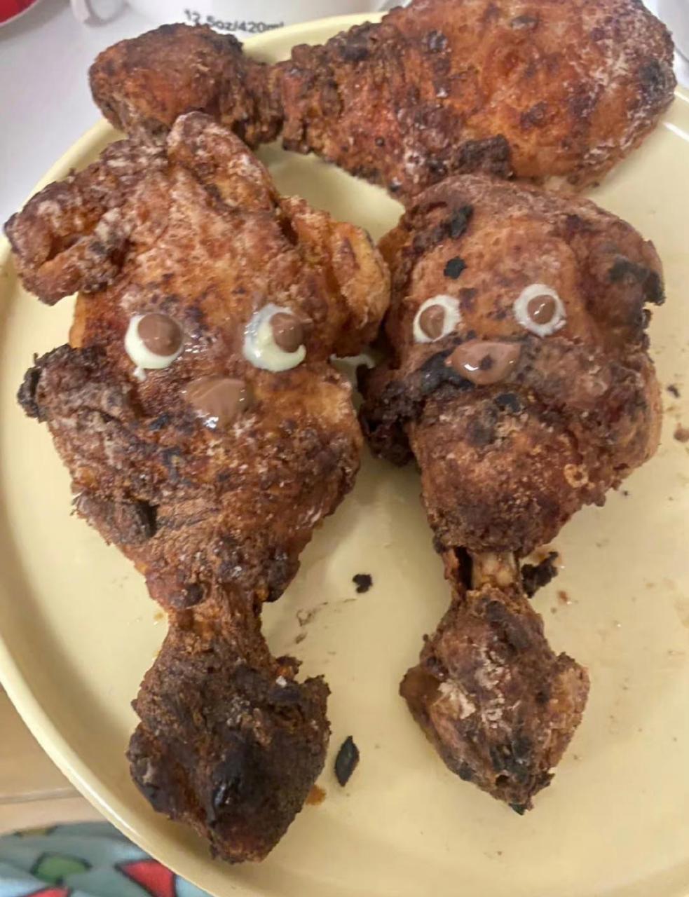 网友:小狗炸鸡翻车. #搞笑趣味图