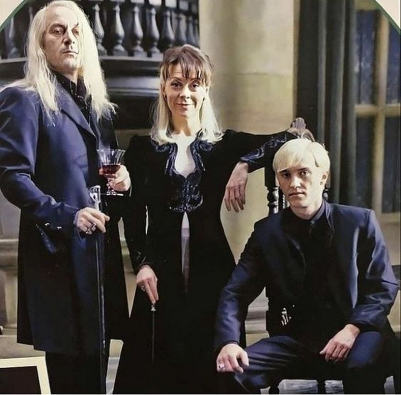 马尔福一家全家福[大哈] #哈利波特# #马尔福