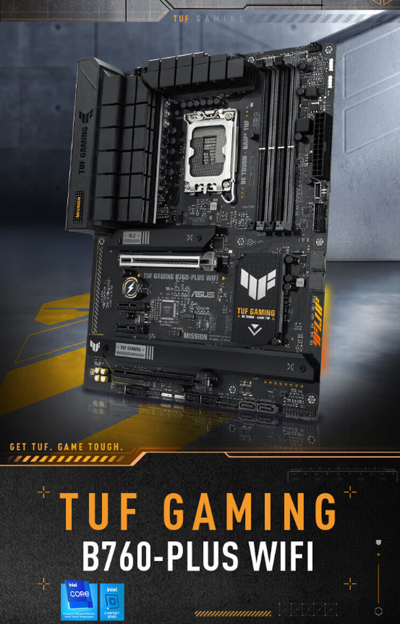 华硕(asus)tuf gaming b760-plus wifi 主板 tuf gaming b760-plus