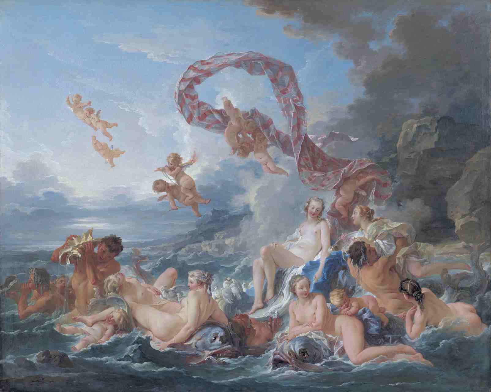 艺术分享:the birth and triumph of venus 中文名称:维纳斯的诞生和