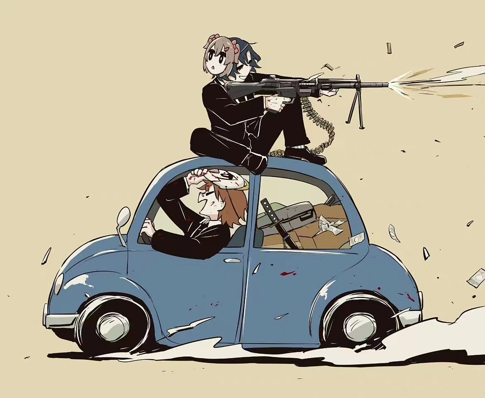 插画# 来自搭档的默契[心] (avogado6)