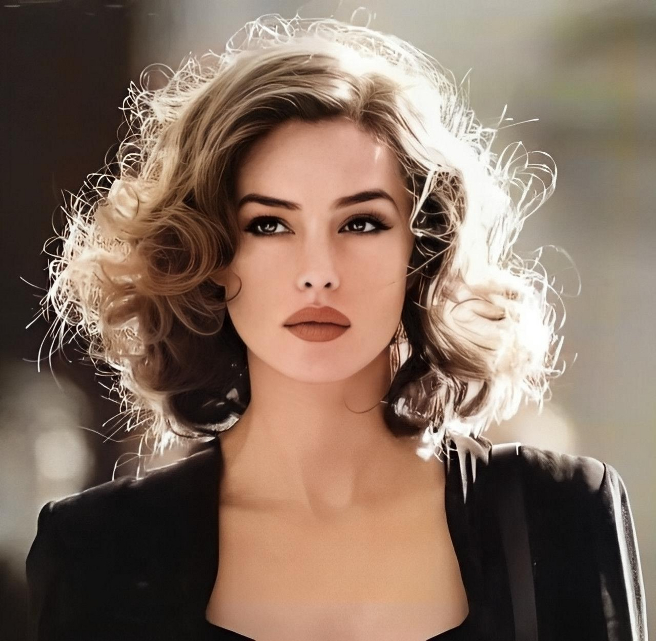 她是莫妮卡·贝鲁奇,一个模特出身的演员,她的美丽是