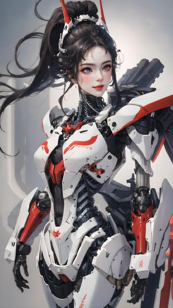 升级版国漫风的机甲少女 动漫壁纸      经过改良后的国漫风的机甲