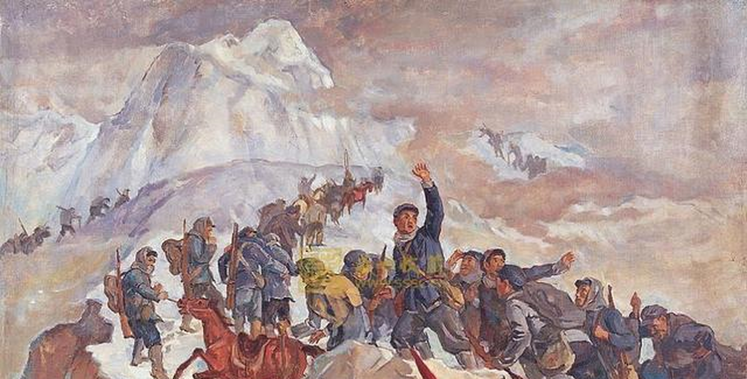 长途行军以来,红军前面有高山河流,草地雪山,后面有敌人紧追,红军在