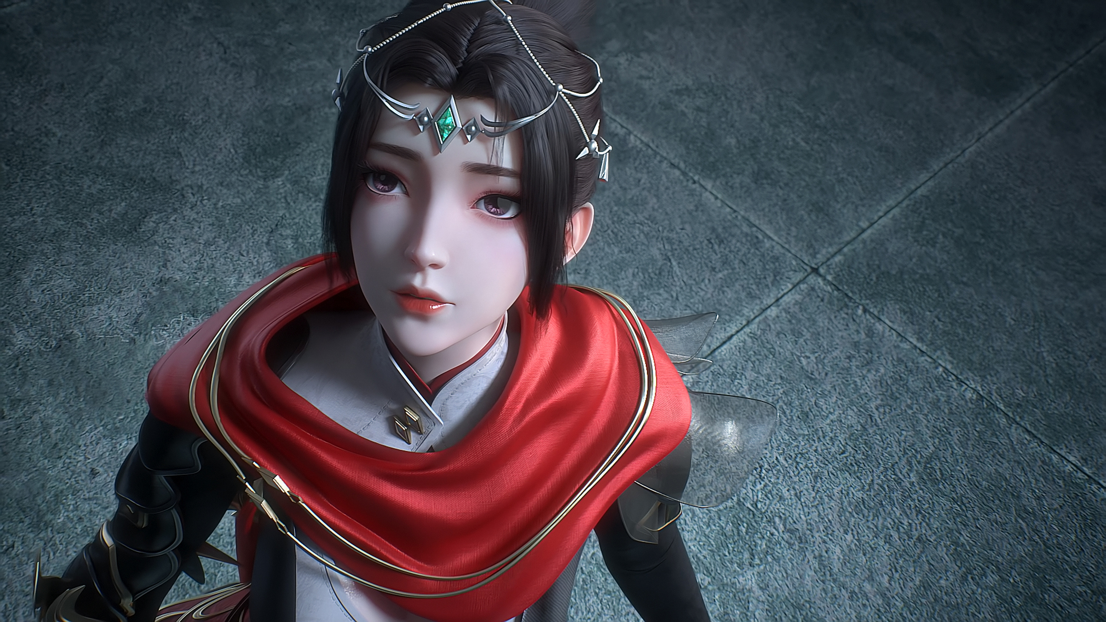 国漫女神|《百炼成神》朱千凝高清壁纸:朱师姐,东域七大家族之一朱家