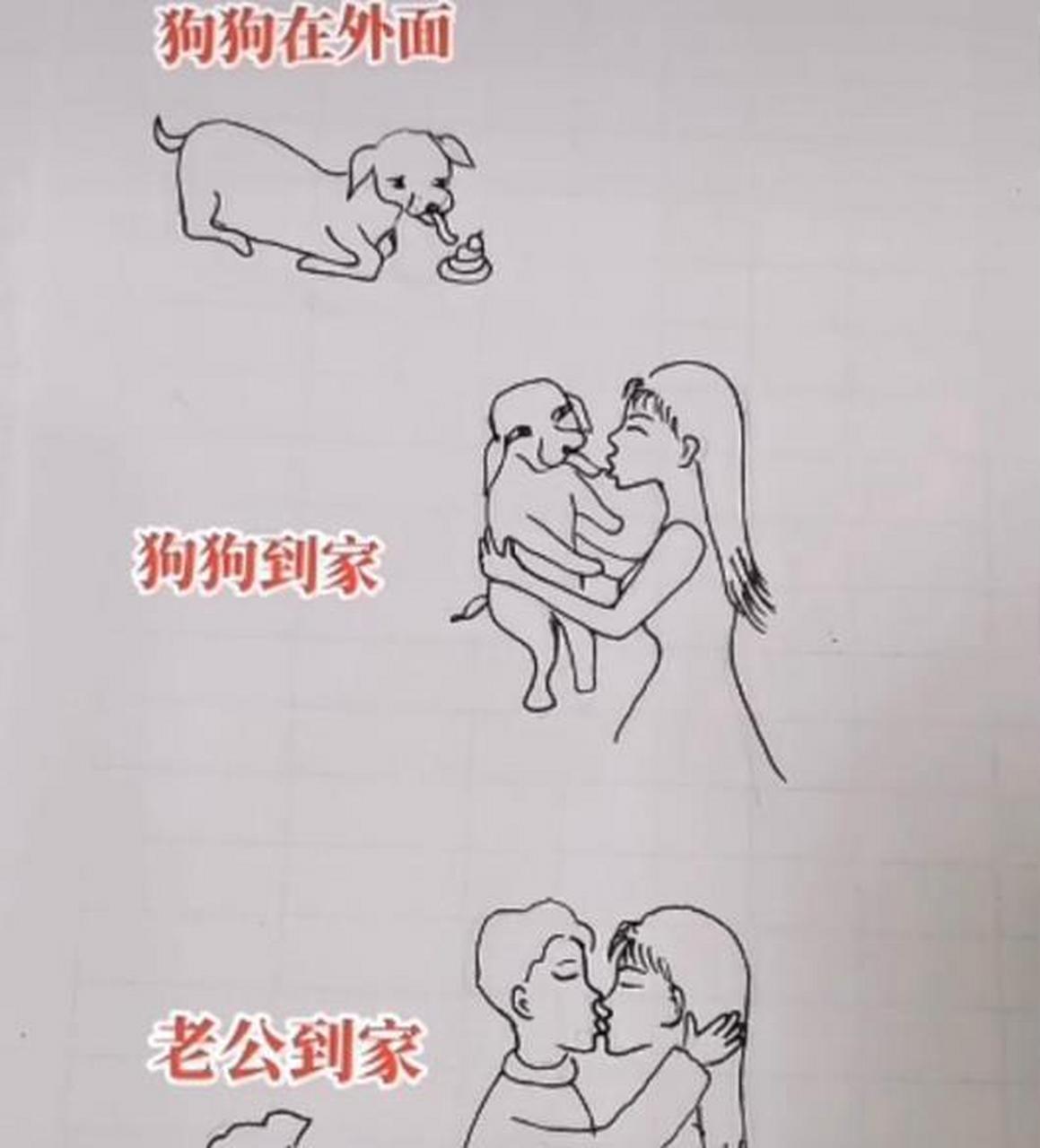 爱老公简笔画图片