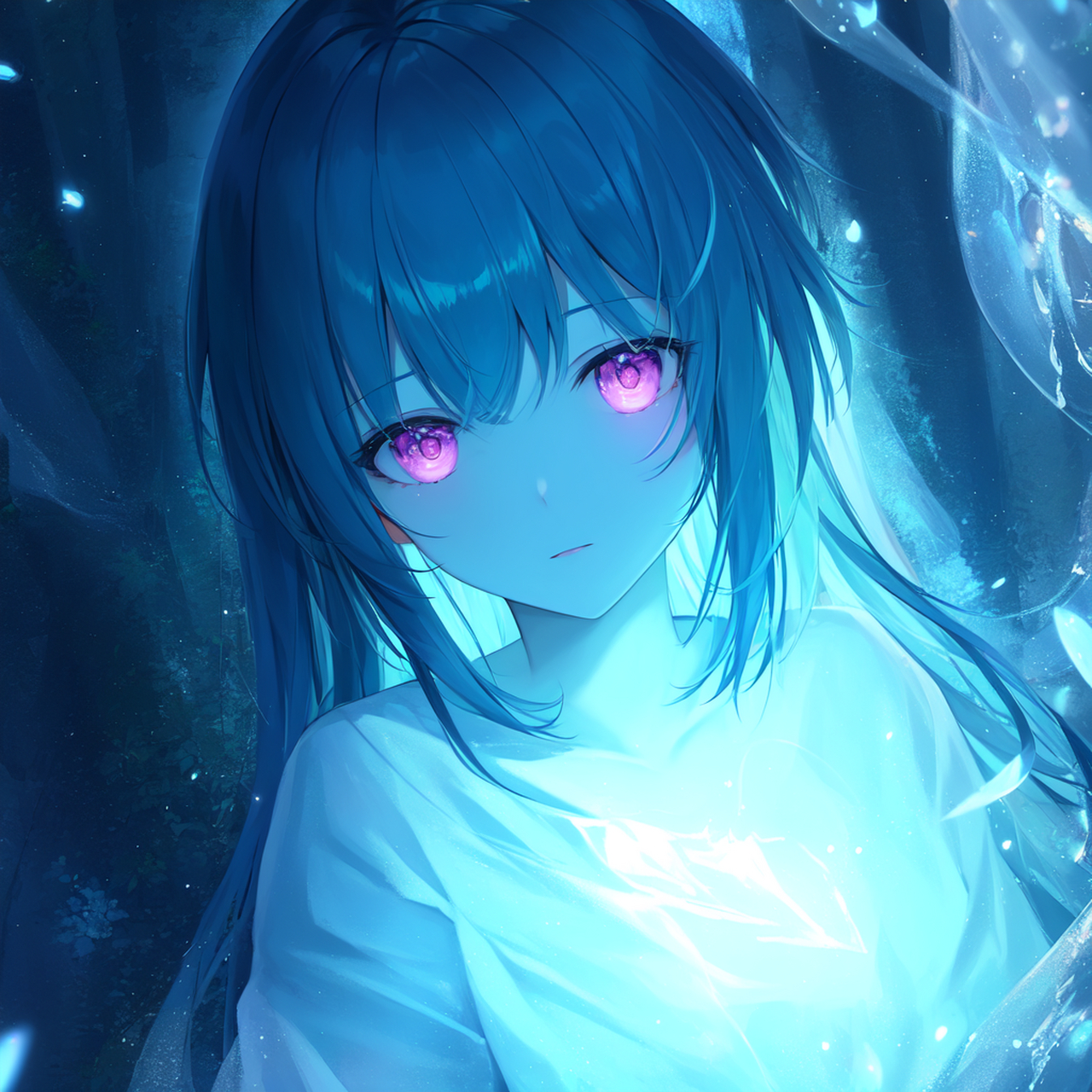 我用ai画了一组二次元夏日少女头像,呈现出一种可爱,清新,阳光的形象