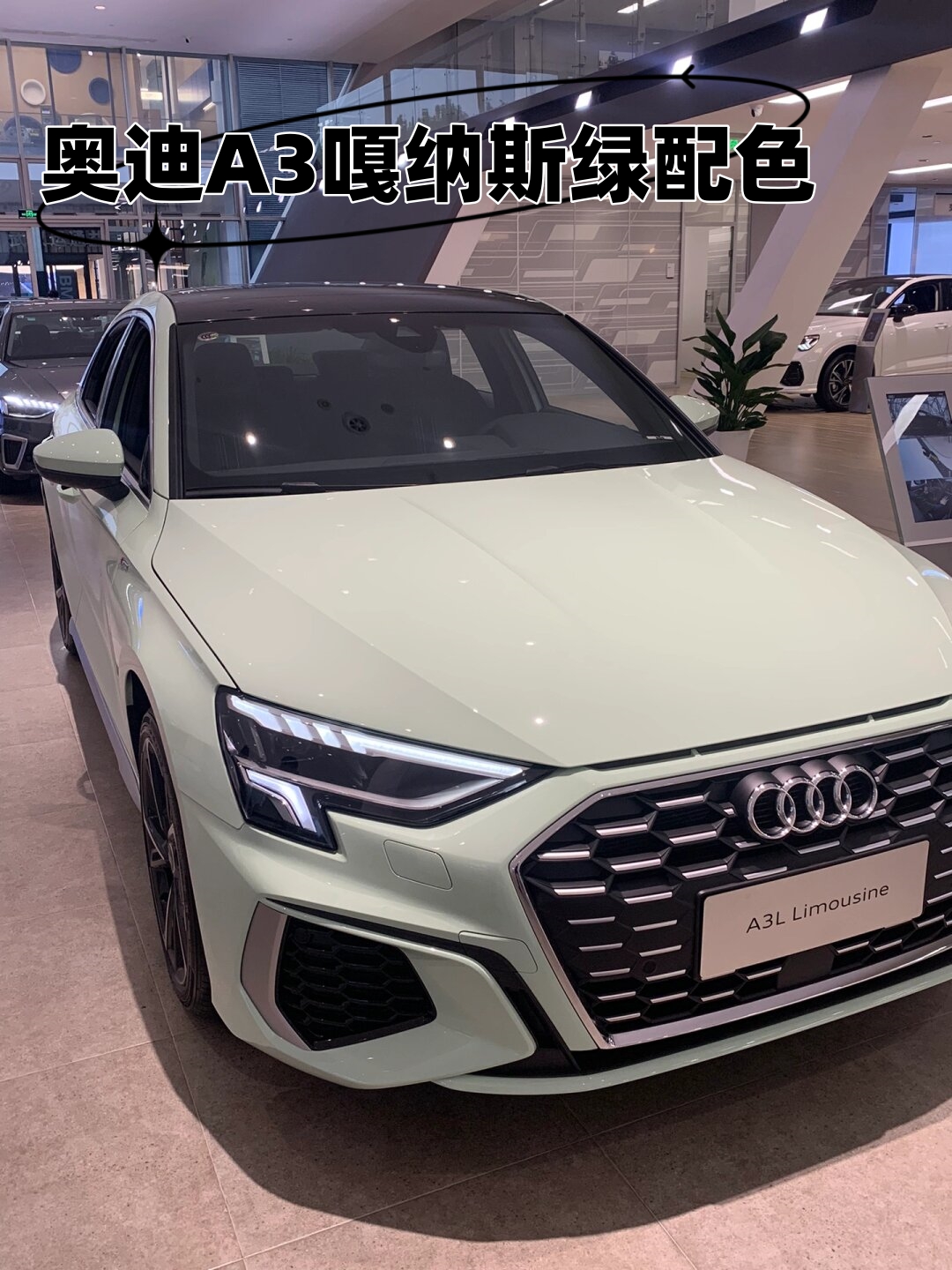 奥迪a3嘎纳斯绿配色  喜欢奥迪a3的你,是不是已经厌倦了千篇一律的
