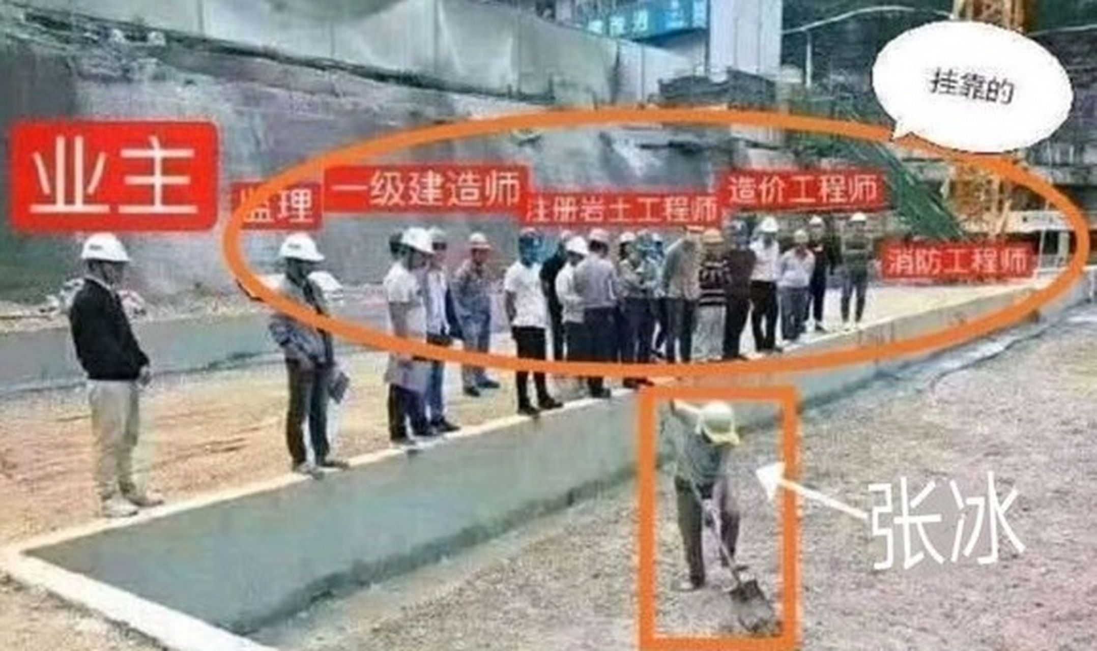 之前我们还嘲笑美国一个人干活十个人监工,现在我们自己也有了这种