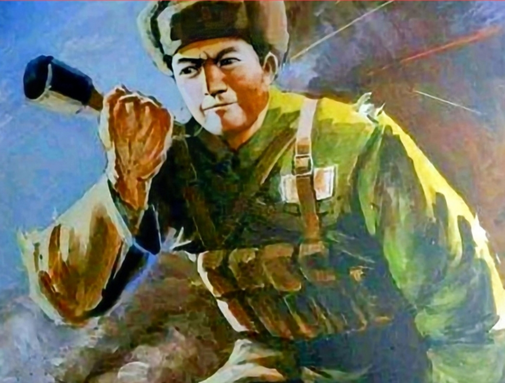 1952年上甘岭战役,孙占元率领部队打退敌人多次进攻,在敌人猛烈炮火下