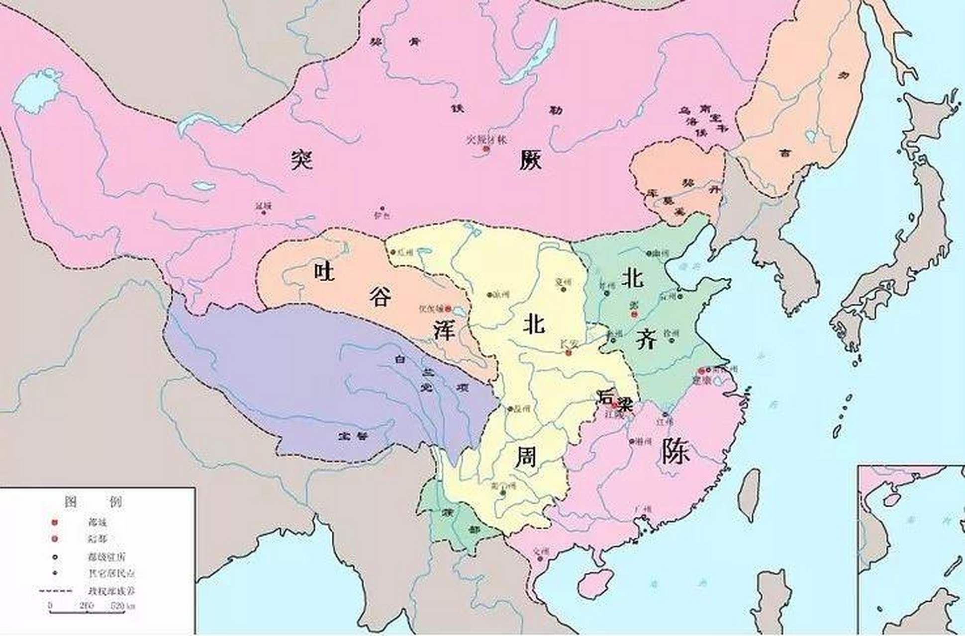 前秦灭前燕和后来的北周灭北齐完全一样,一样的统治范围,一样的路线