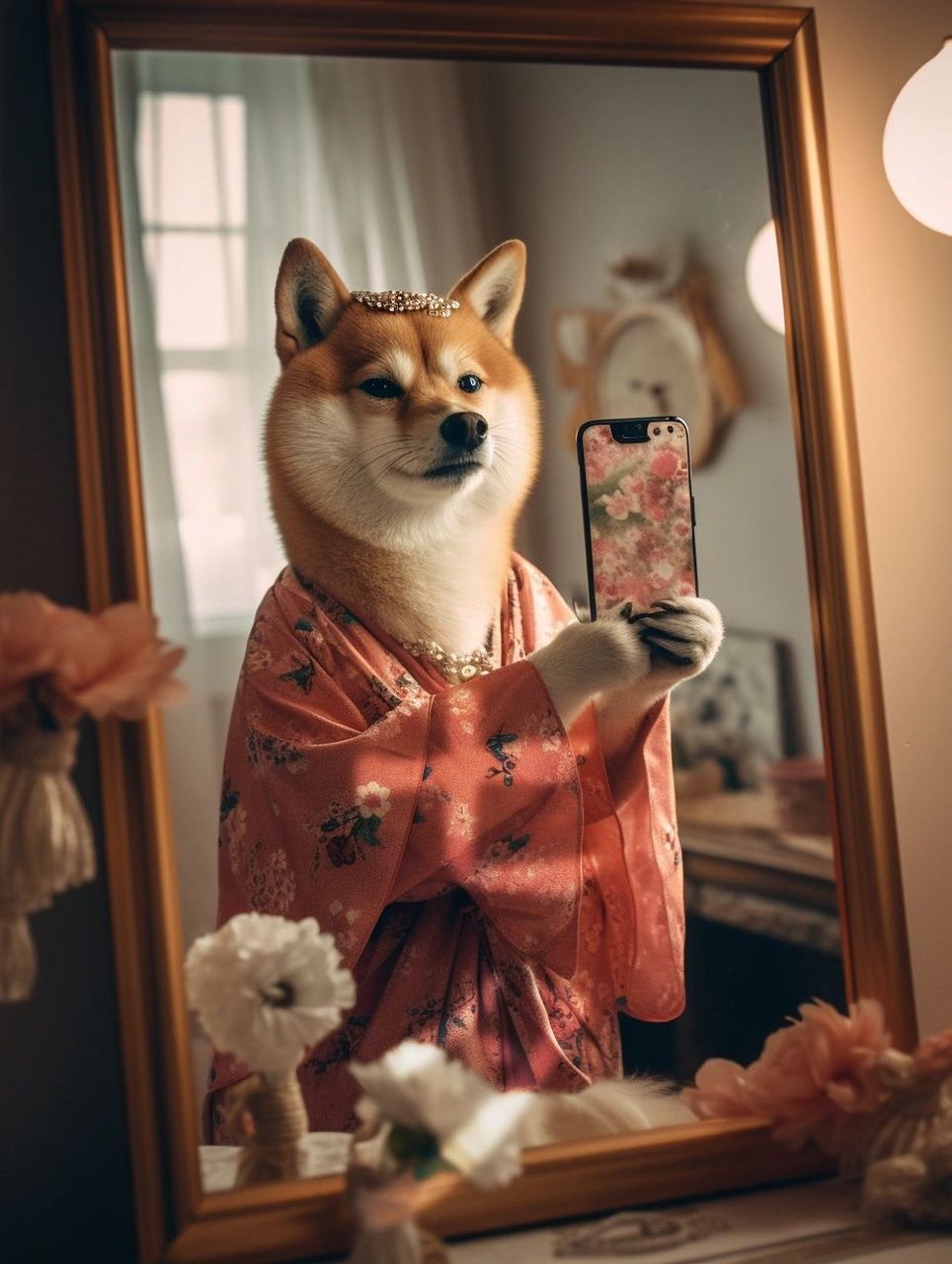 七夕|来自柴犬的孤独自拍   来说说:单身狗都是怎么过七夕的?