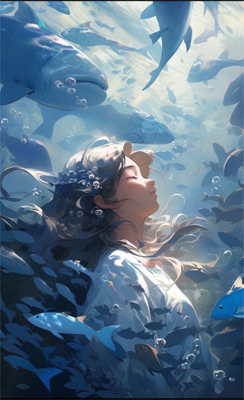 深海 #手机壁纸# #美女# #二次元#  #二次元美图