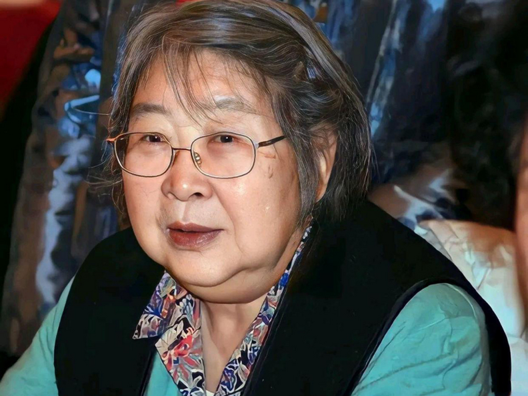 晚年的李敏,一脸慈祥,她的面相一看就是很慈祥很和蔼的人