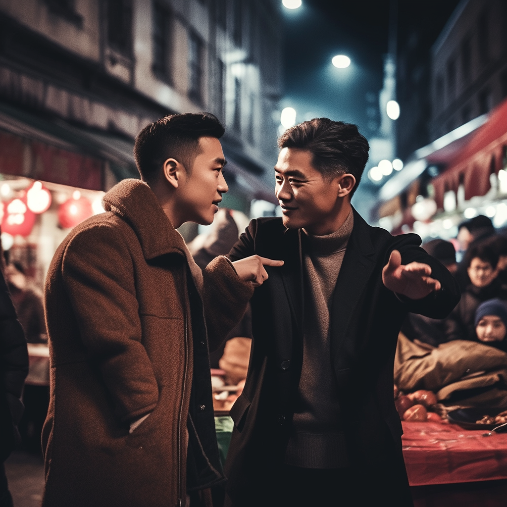 当我们来到广州塔下时,老丈人激动地张开了双手