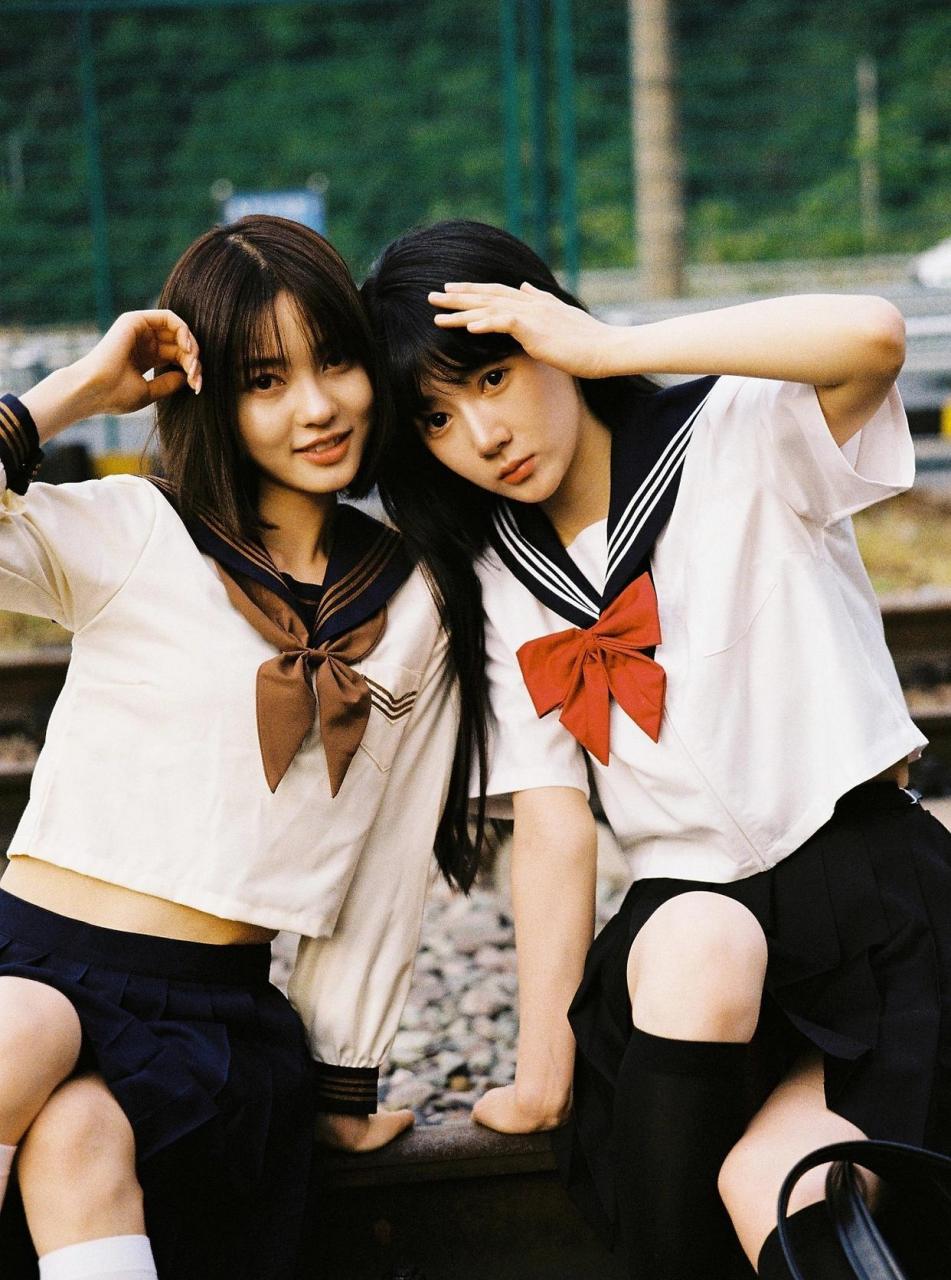 清新甜美的日系jk风格少女摄影写真