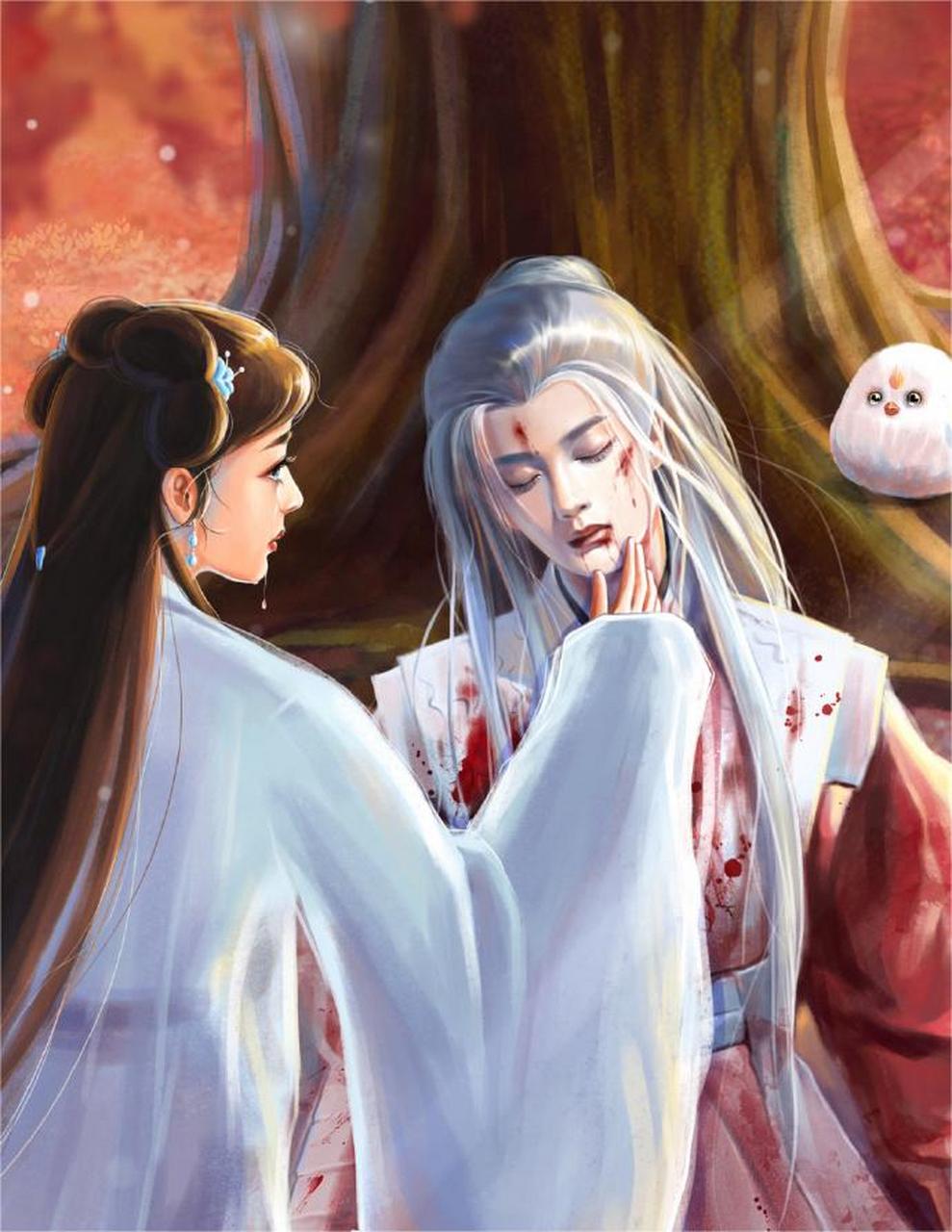 宝宝蛇97醒醒~你也可以有人相依,有处可去 #古风插画# #长相思