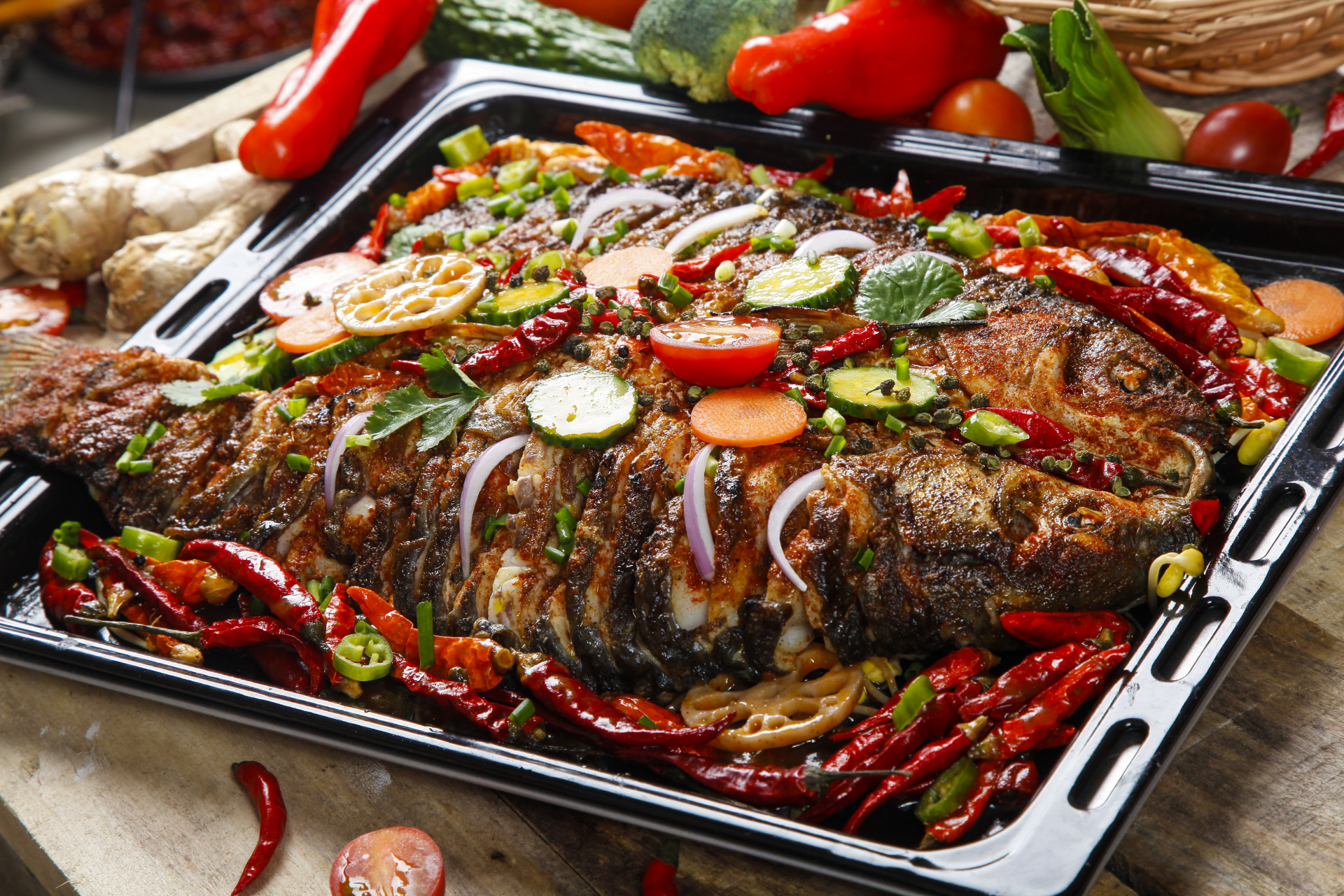 美食摄影——烤鱼