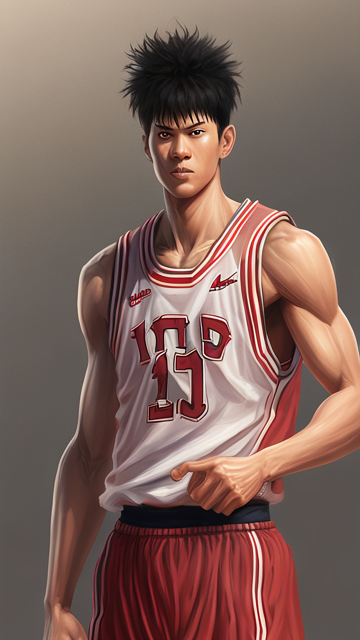 我是神奈川县的第一新人 -- 清田信长 [开心][开心] #百度ai绘图黑