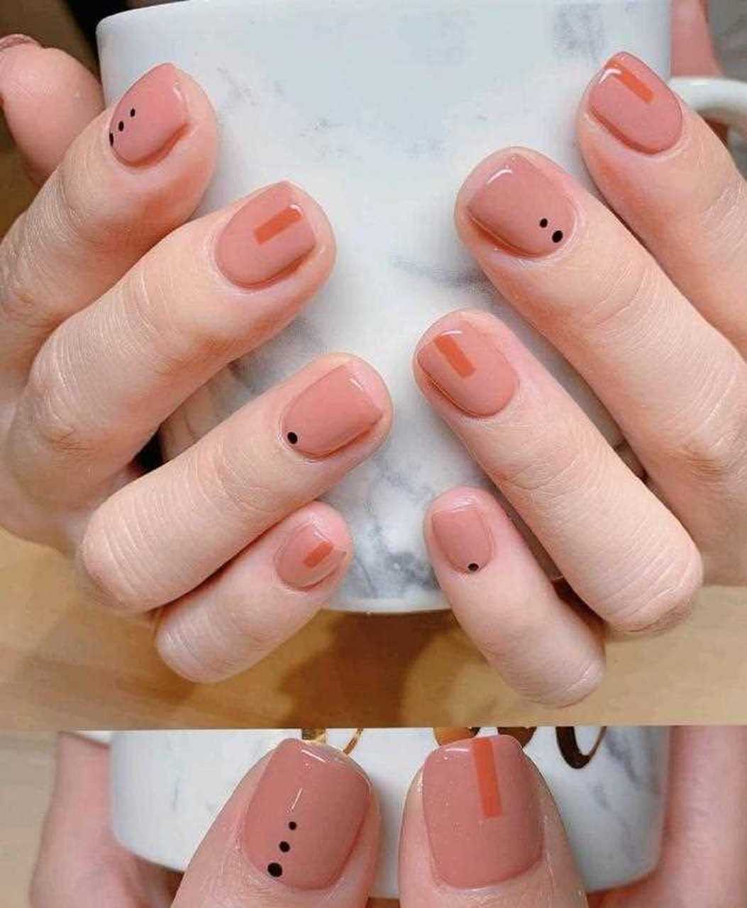 可可爱爱莫得脑袋 超可爱适合的浅色系美甲,简约大方,满满气息,有着小