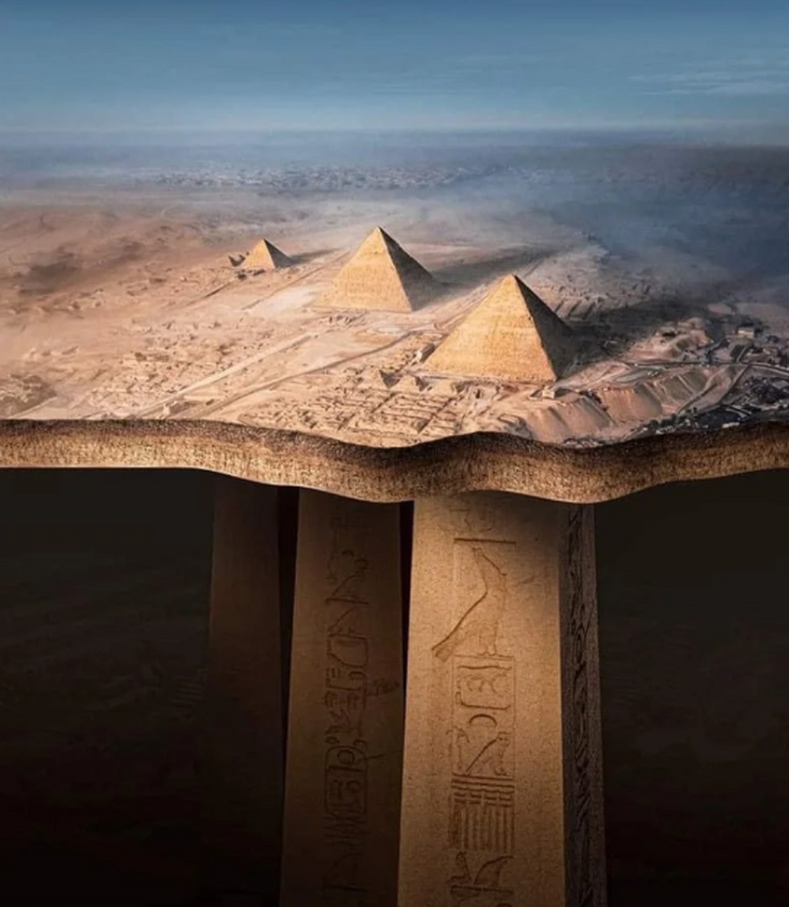 金字塔的下面真的是这个样子的吗?