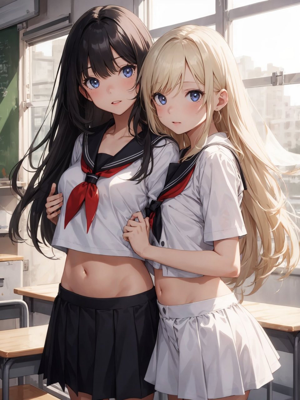 jk少女 #ai绘画# #ai插画