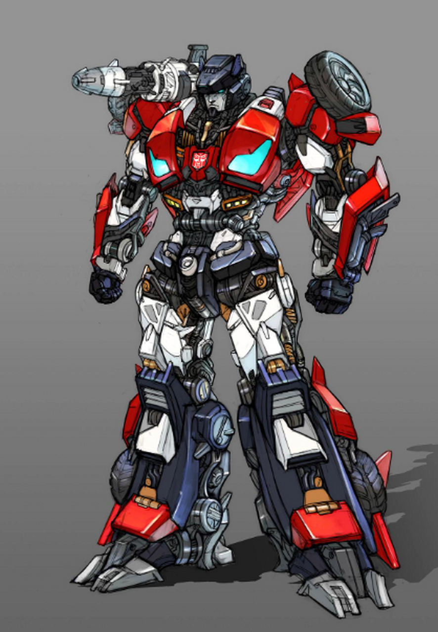 一组别样风格的变形金刚角色插画,有外传的影子,by 红马羊#插画