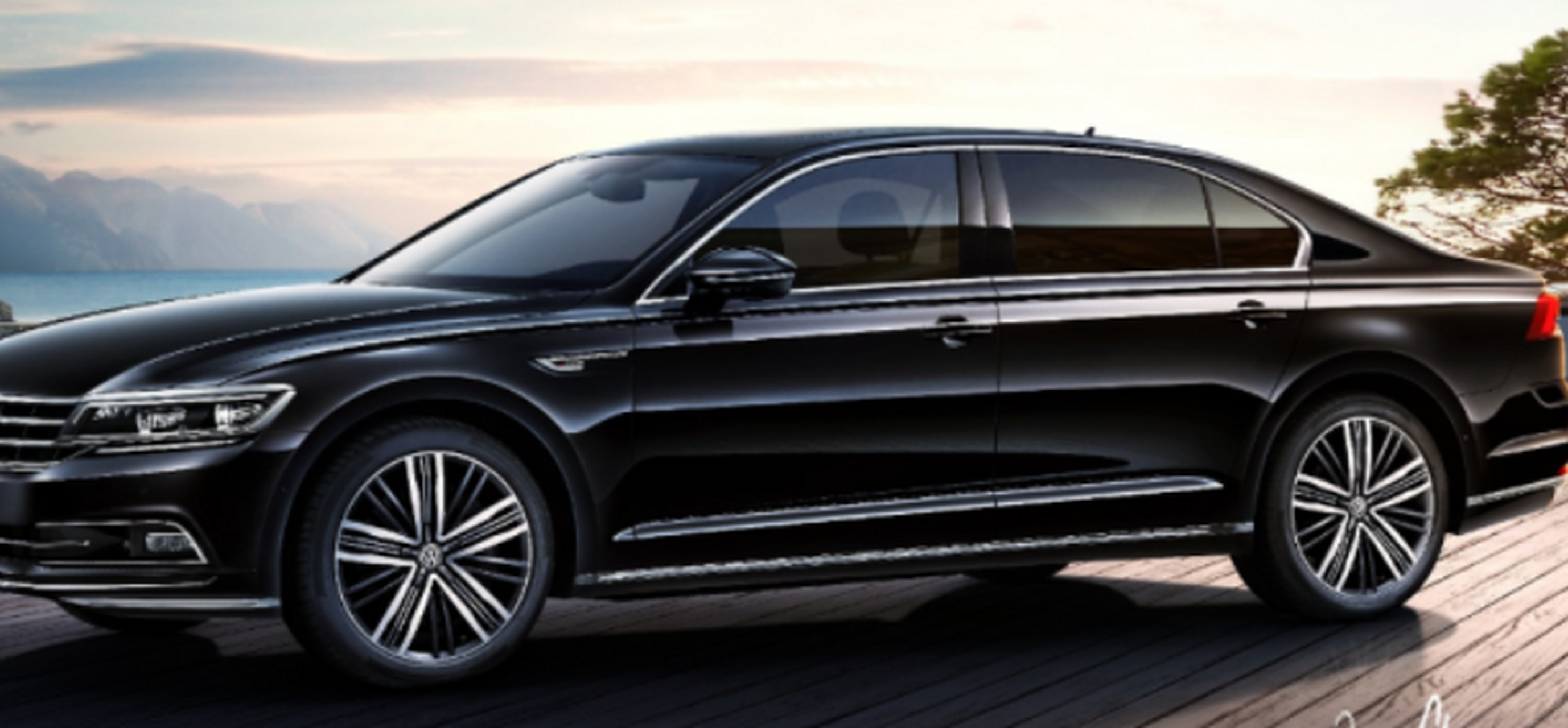 大众辉昂车长超过5米,车身宽度达到了1893毫米,轴距超过3米,身材全面