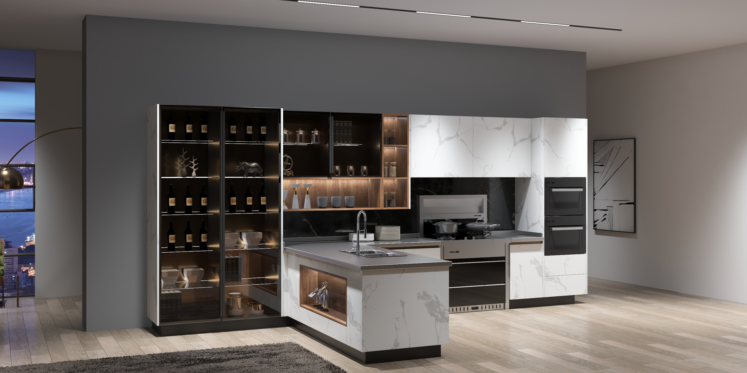 森歌不锈钢台面是什么材质?不锈钢橱柜高端品牌,不锈钢橱柜定制多少钱