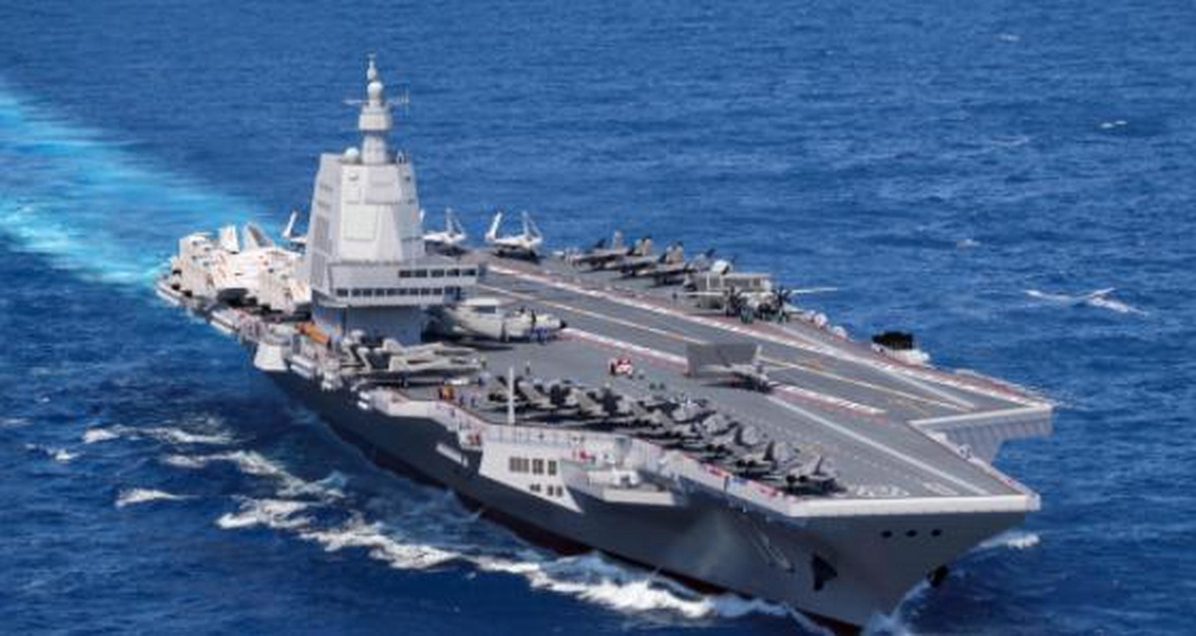 最新消息:耗时8个月,中国第三艘航母003福建舰已完成舾装.