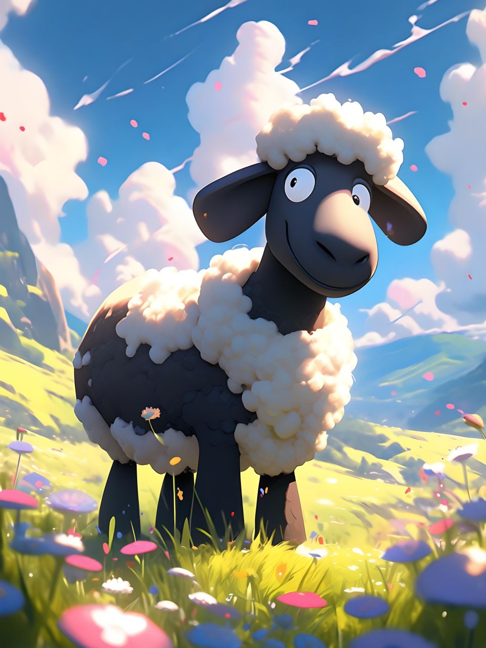 a绘58,#小羊##图片##动漫头像和壁纸##二次元##可爱