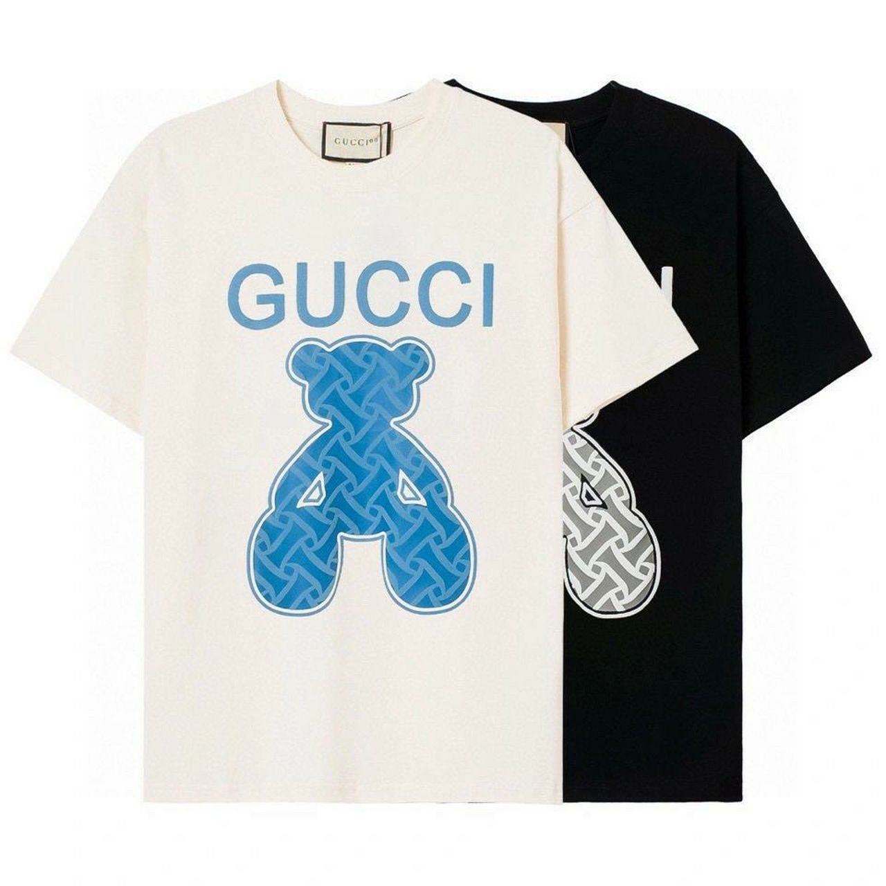 gucci刺绣粉熊t恤图片